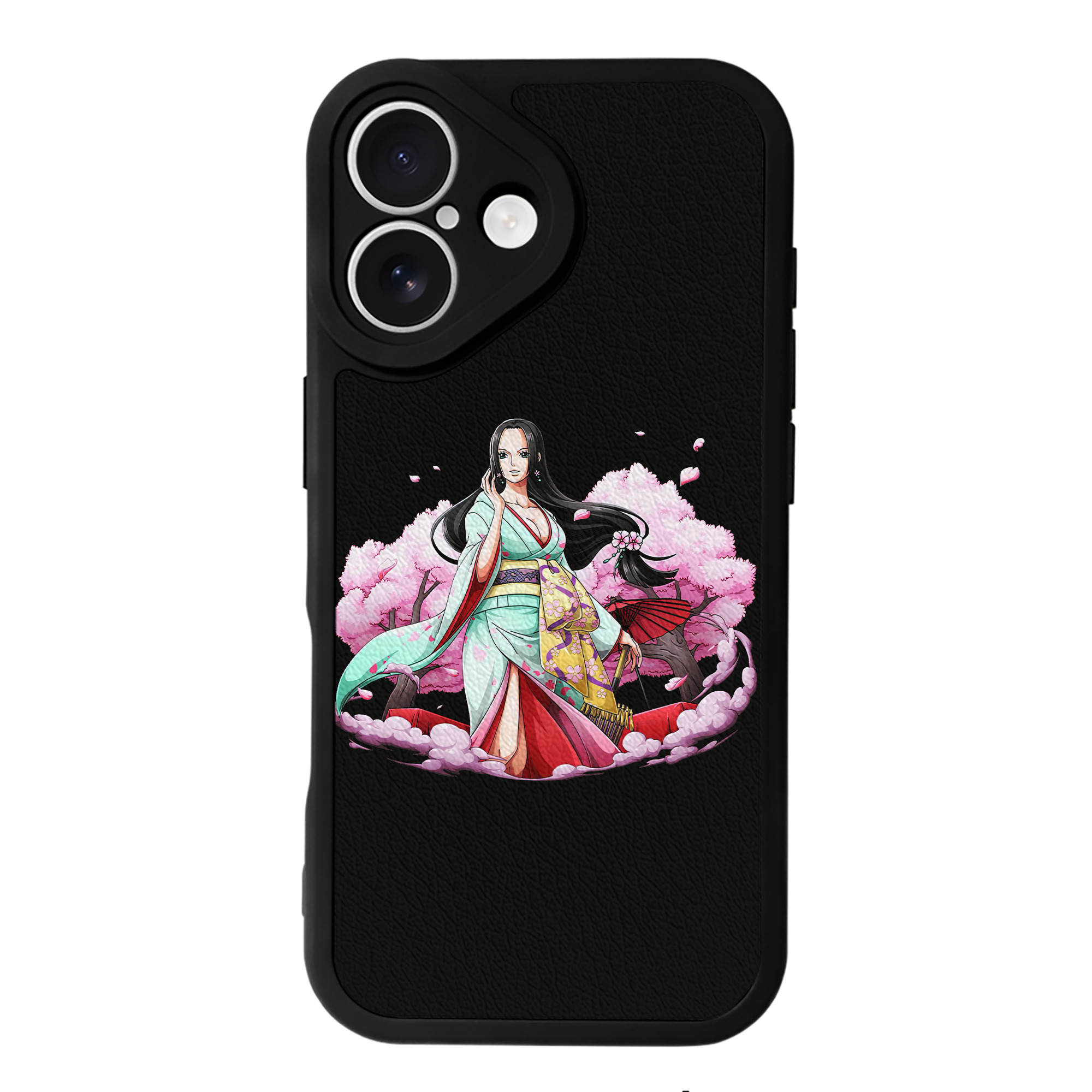 （画像用） ワンピース ボア・ハンコック ONE PIECE Boa·Hancock 【iPhone 16シリーズ対応】シリコンスマホケース（レザー調） 材質：シリコン